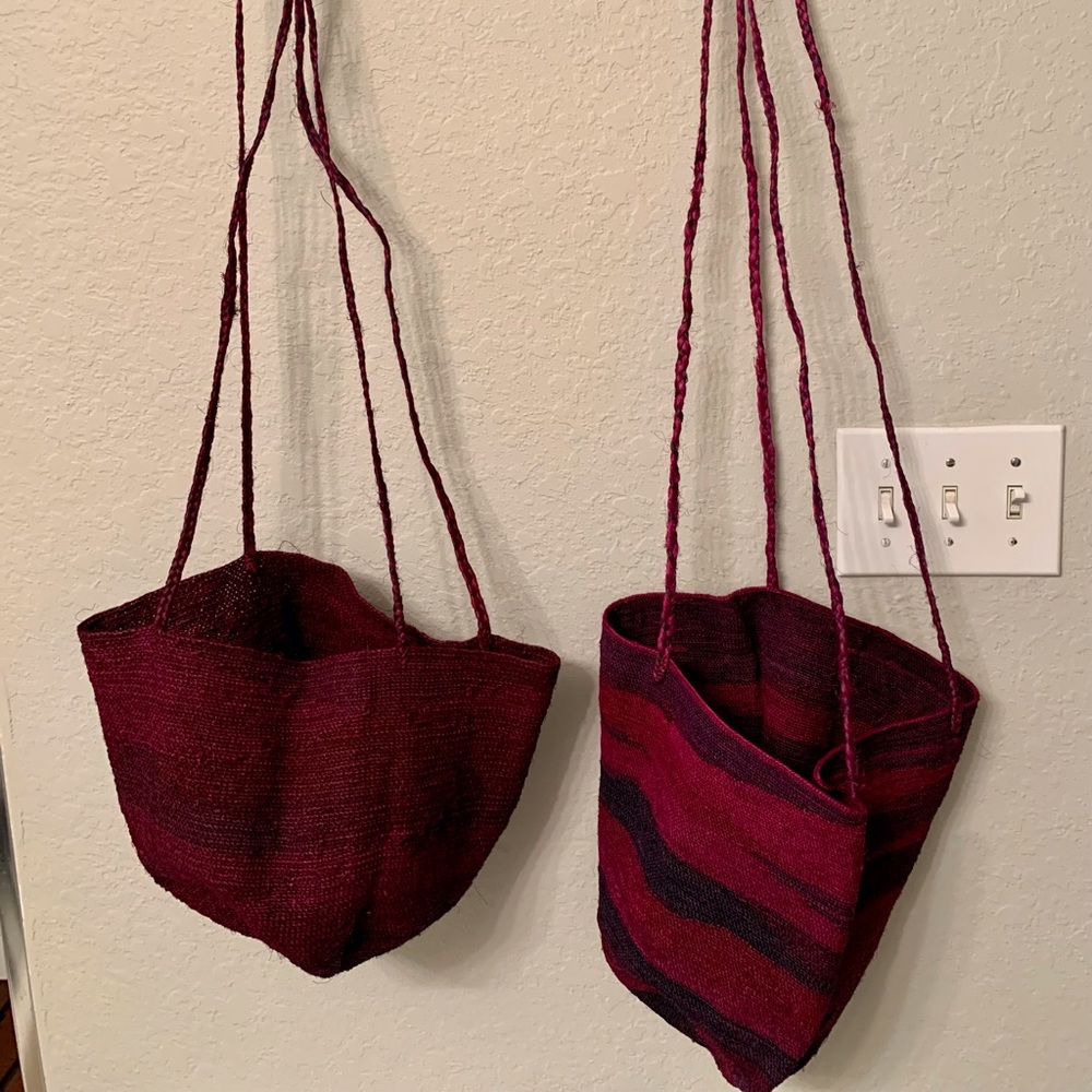 Set of 2 South American Sisal bags